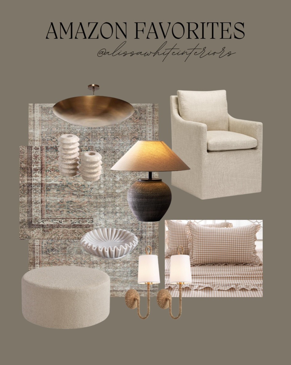 Amazon favorites I’ve had my eye on.

Chandeliers. Area rug. Loloi. Table lamp. Ottoman. Pillows. Sconces. Dining chair. 

#LTKhome #LTKfindsunder50 #LTKsalealert