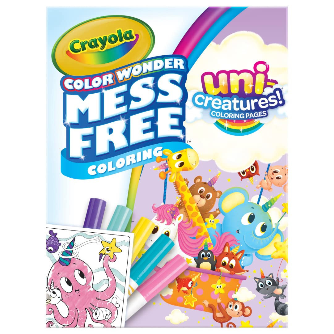 Crayola Color Wonder Unicreatures, Unicorn Mess Free Coloring Pages & Markers, Gift for Kids, Age... | Amazon (US)