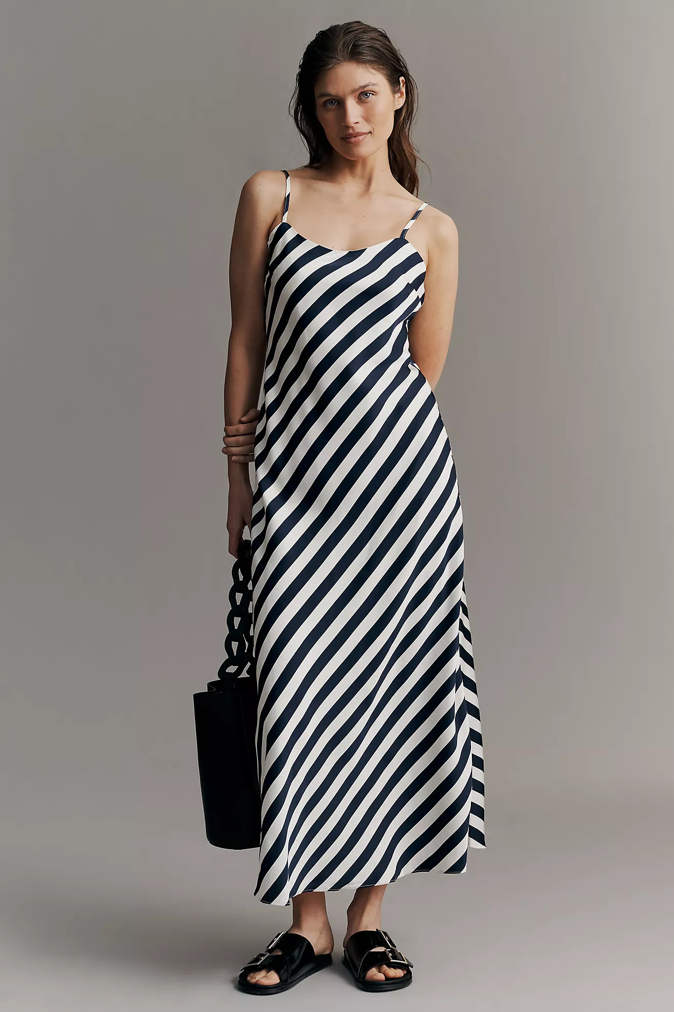 Endless Rose Sleeveless Bias Satin Maxi Dress | Anthropologie (US)