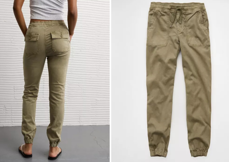 30% off!

AE Stretch High-Waisted Jegging Jogger
Jogger details meet your fave jegging fit, with a drawstring waist for comfort and ease. 

 