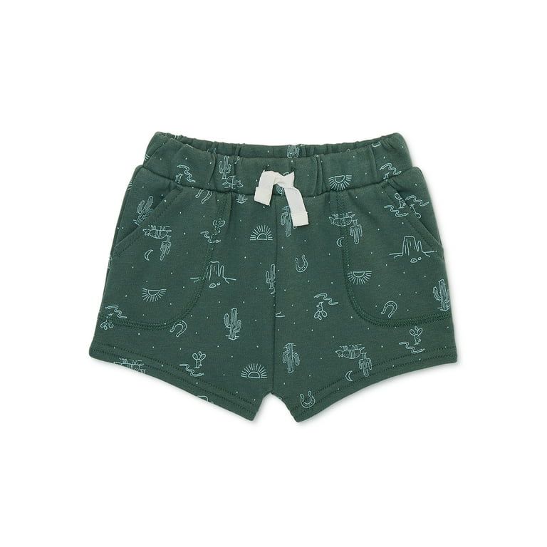 Garanimals Baby Boy French Terry Print Shorts, Sizes 0-24 Months | Walmart (US)