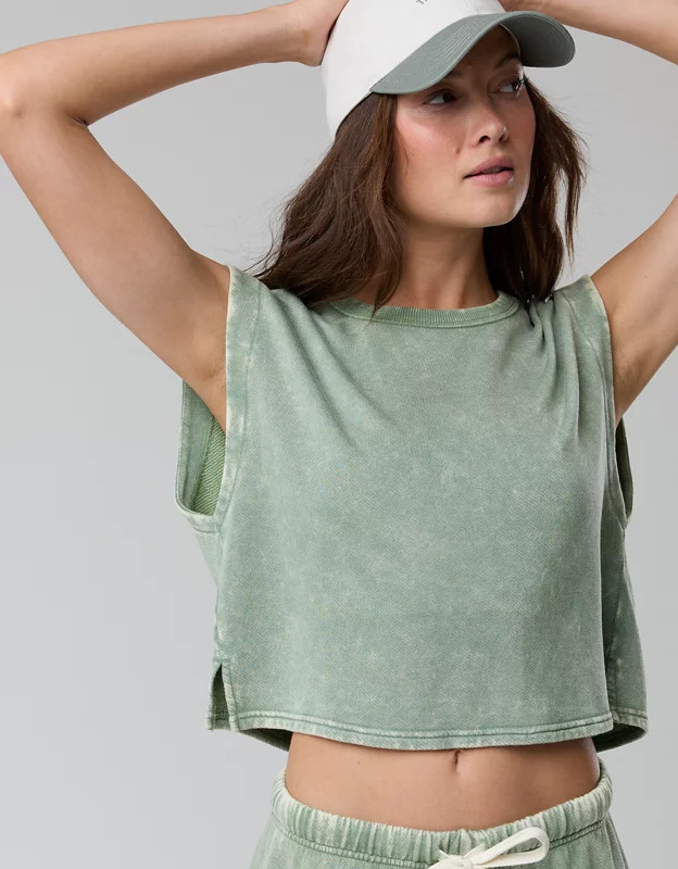 OFFLINE By Aerie Keep It 100 Terry Muscle T-Shirt | Aerie