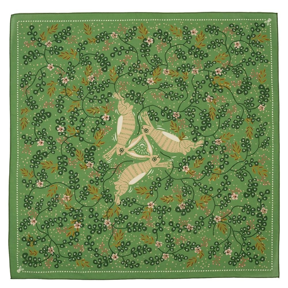 The Classic three hares Bandana 100% cotton kerchief, extra soft cotton - for Men & Women | Amazon (US)