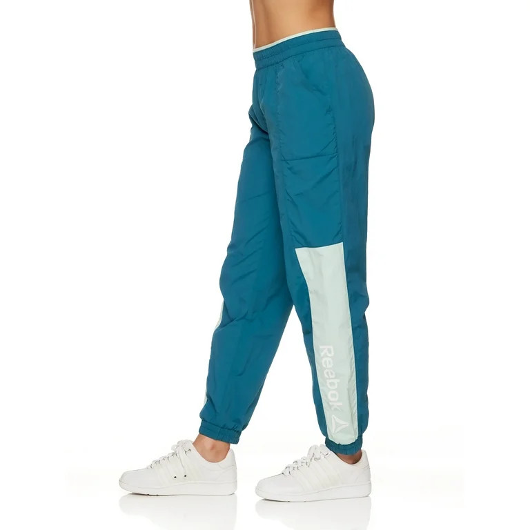 Reebok Women's Focus Track Woven Pants with Front Pockets and Back Zipper Pocket | Walmart (US)