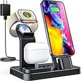 Apple Charging Station for Apple Watch iPhone & Airpods, Charger Stand for iWatch Series 6/5/4/3/... | Amazon (US)