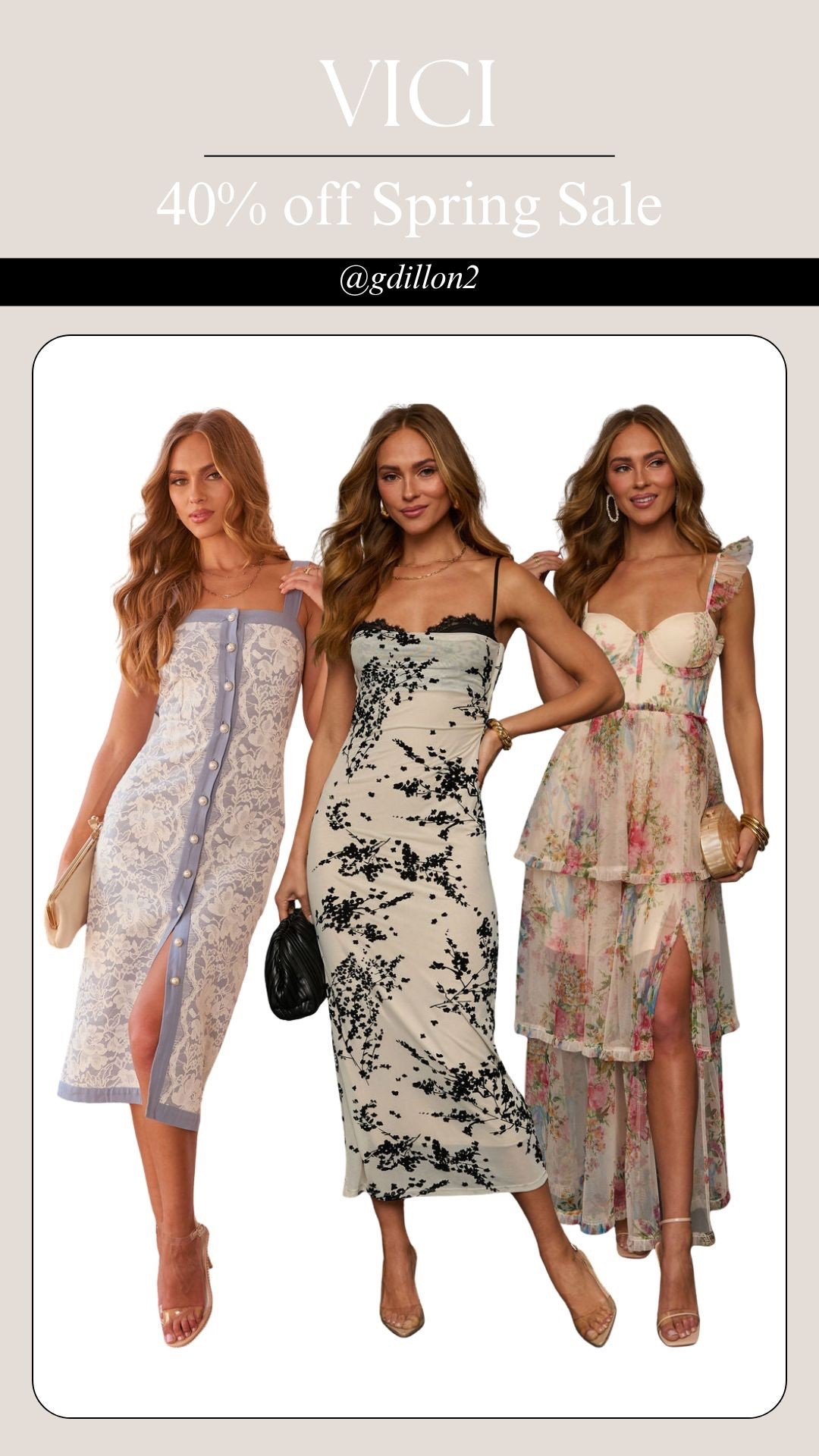 40% off Spring Stock-Up Event! Save big on Dresses, Tops, Denim & Skirts! with code: STOCKUP40

#LTKSeasonal #LTKSaleAlert #LTKootd