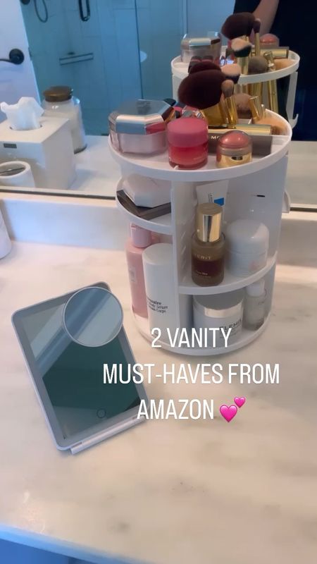 Amazon vanity must-haves lighted makeup mirror rotating makeup organizer rotating vanity organizer makeup organization 

#LTKbeauty #LTKsalealert #LTKxPrimeDay