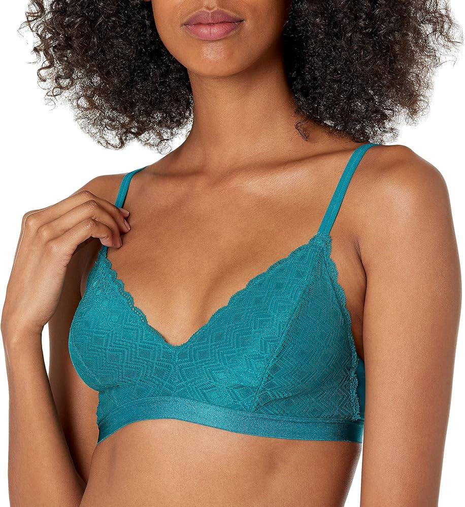 Mae Women's Triangle Lace Soft Cup Bralette (for A-C cups) | Amazon (US)