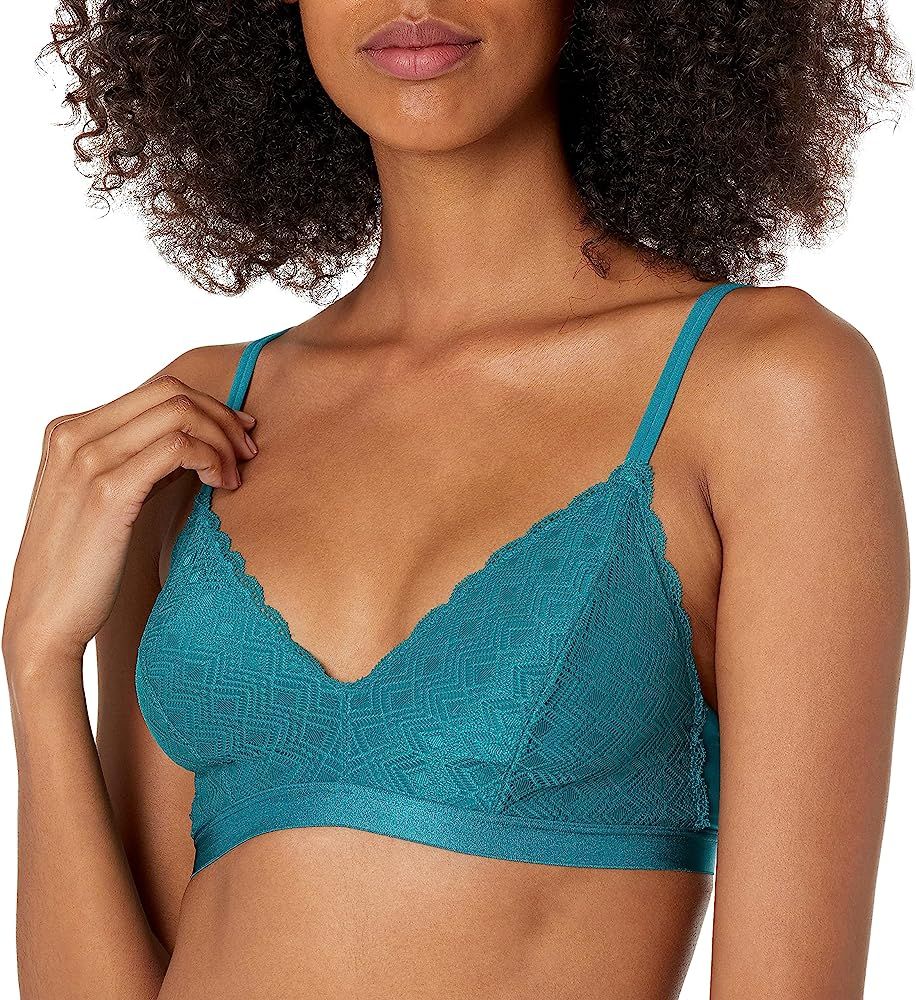 Mae Women's Triangle Lace Soft Cup Bralette (for A-C cups) | Amazon (US)