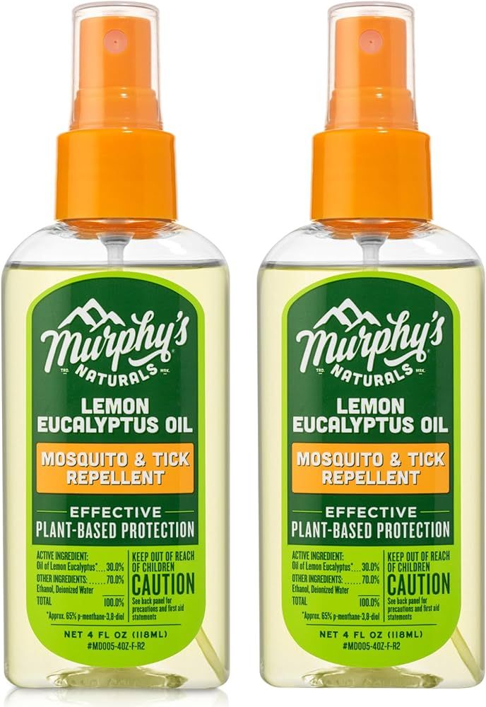 Murphy's Naturals Lemon Eucalyptus Oil Insect Repellent Spray | DEET-Free, Plant-Based | Mosquito... | Amazon (US)