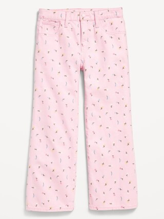 Printed High-Waisted Baggy Wide-Leg Jeans for Girls | Old Navy (US)
