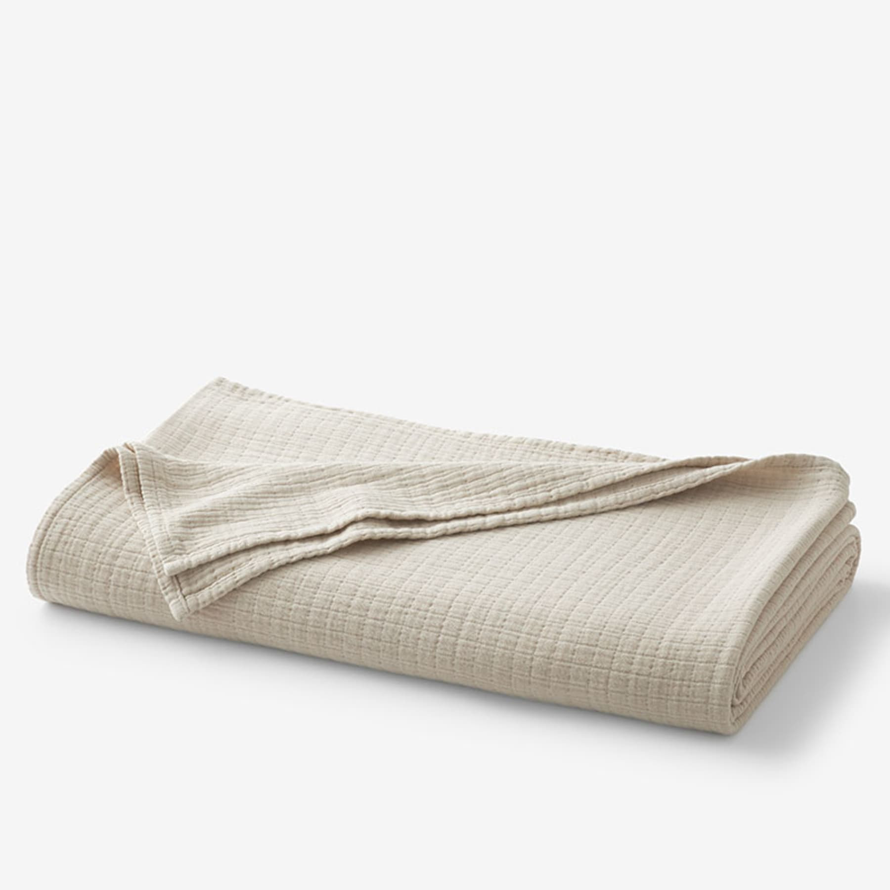 Gossamer Cotton Blanket - Linen, Twin | The Company Store