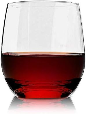 Vivocci Unbreakable Plastic Stemless Wine Glasses 12. 5 oz | 100% Tritan Heavy Base | Shatterproo... | Amazon (US)