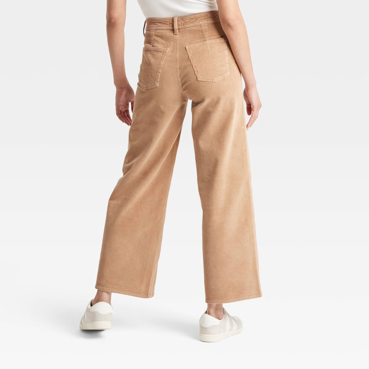 Women's High-Rise Corduroy Sailor Wide Leg Ankle Jeans - Universal Thread™ Brown 10 | Target