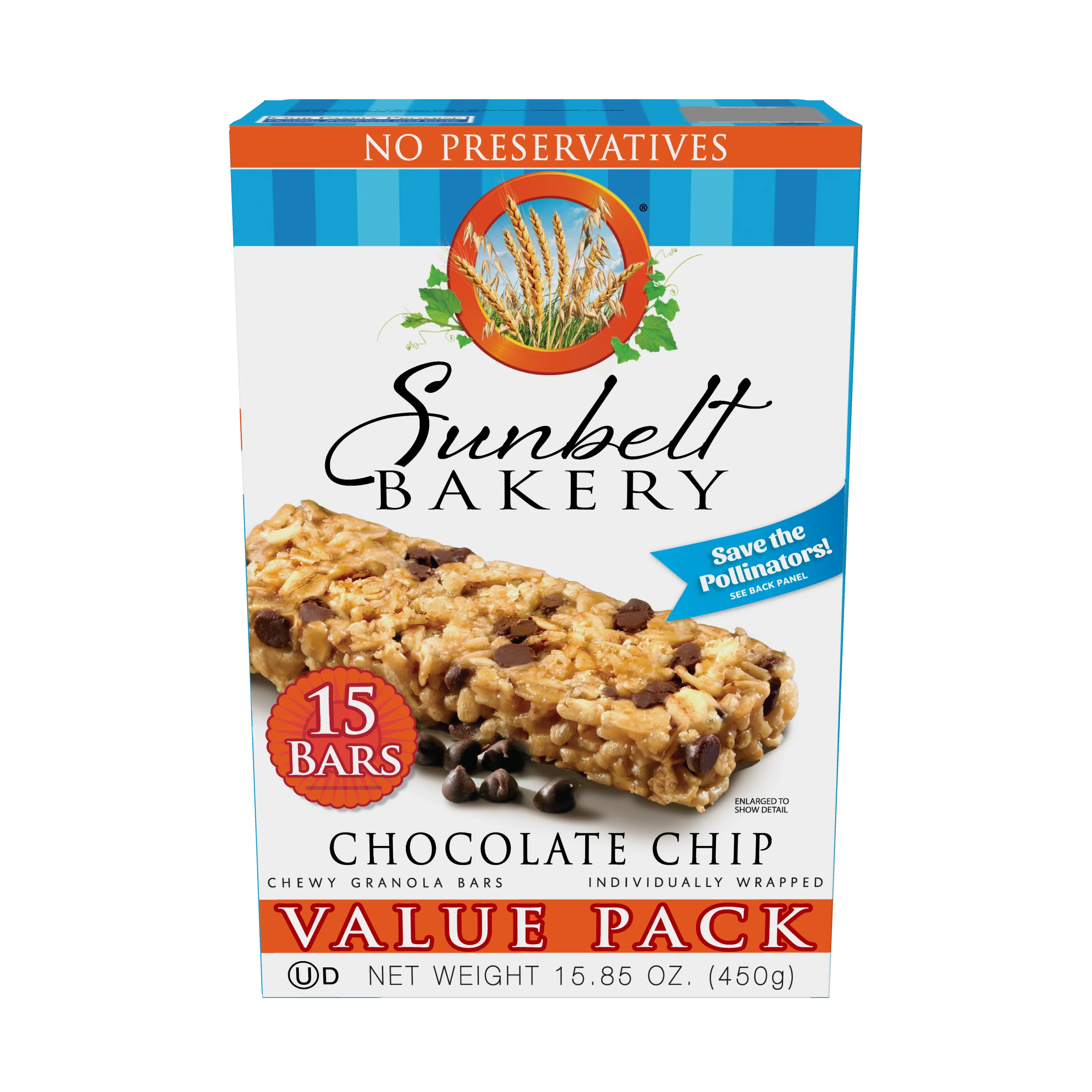 Sunbelt Bakery Chewy Granola Bars, Chocolate Chip, 15 Ct | Walmart (US)
