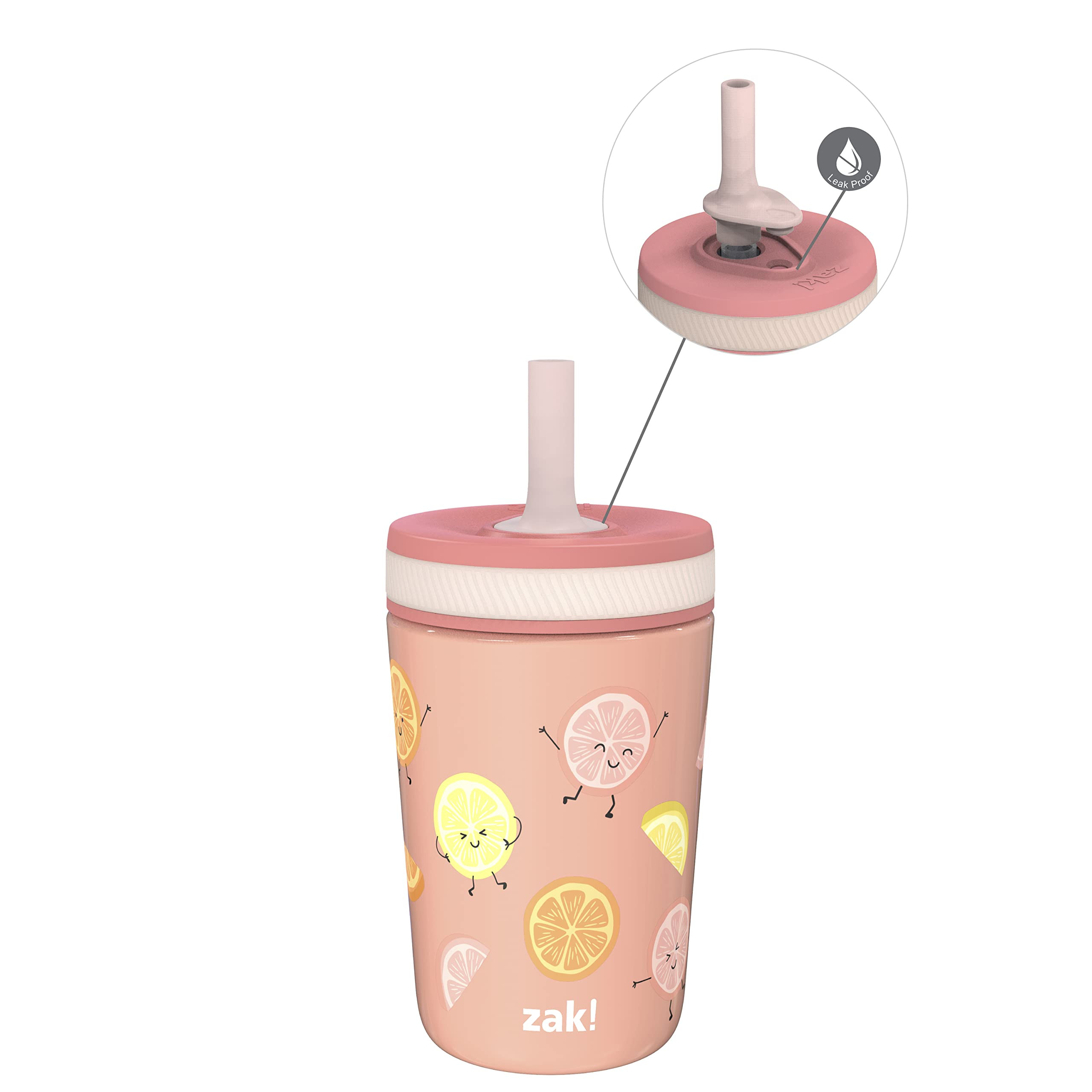 Zak Designs Kelso Tumbler Toddler Cup For Travel or At Home, 12oz Vacuum Insulated Stainless Stee... | Amazon (US)