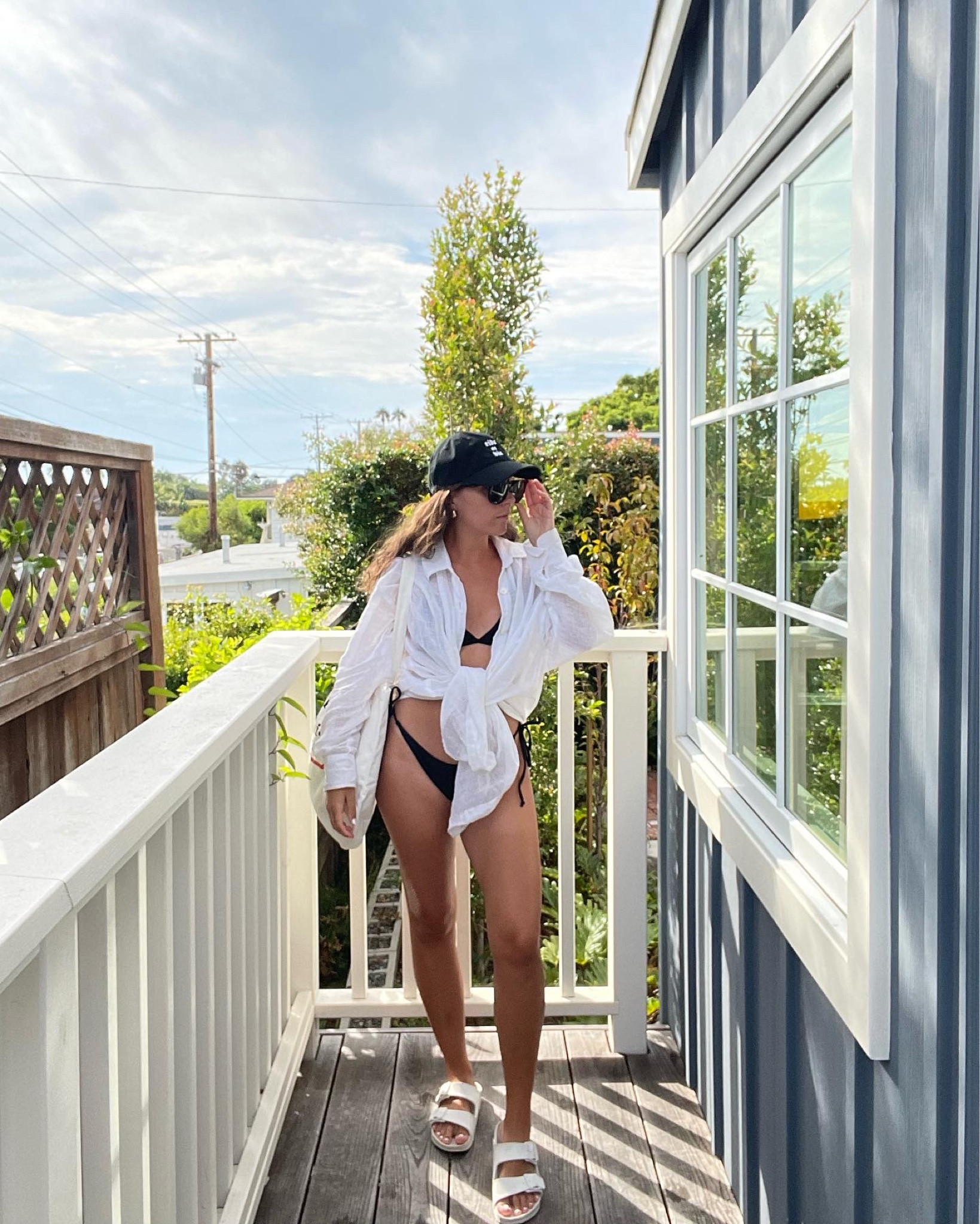 Everyday Beach look 

Swimwear, beachwear, travel, black swimsuit, white cover up, shop tanlines, black and white look, ootd 

#LTKstyletip #LTKswim #LTKtravel