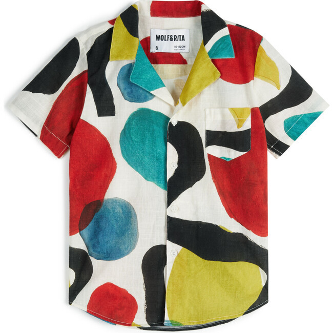 Bruno Short Sleeve Button-Up Shirt, Flow | Maisonette