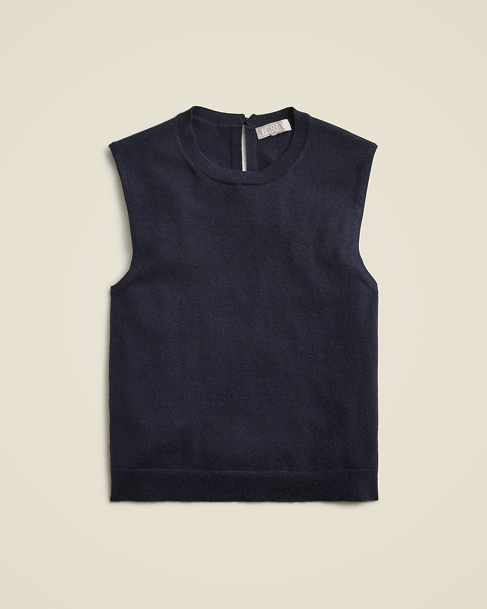 Featherweight cashmere-blend fitted sweater shell | J. Crew US