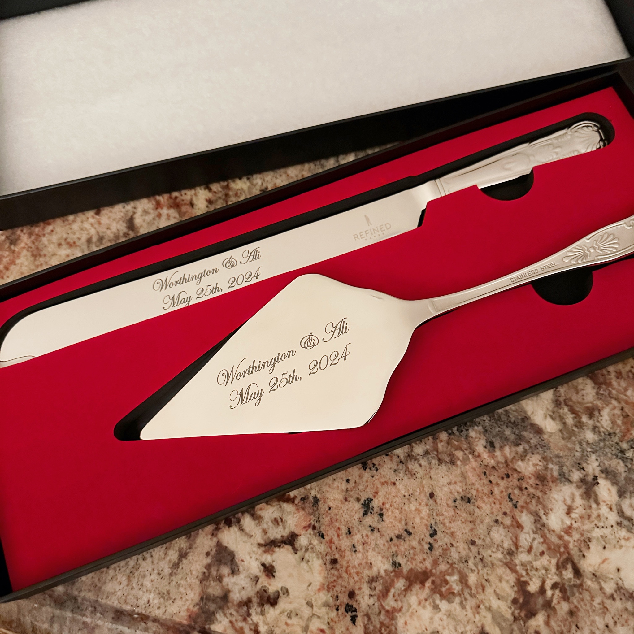 Custom engraved cake knife set for our wedding— on sale now for under $45 and I always love supporting small businesses. Grab yours now from Etsy to make the perfect gift for someone  

#LTKGiftGuide #LTKFindsUnder50 #LTKFindsUnder100