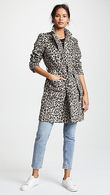 Fabrice Faux Leopard Wrap Coat | Shopbop