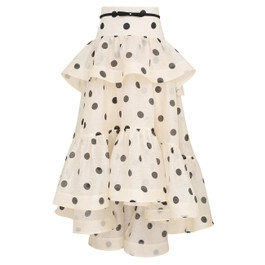 Crush High-Low Tiered Skirt | ZIMMERMANN (US, CA, EU, MENA)