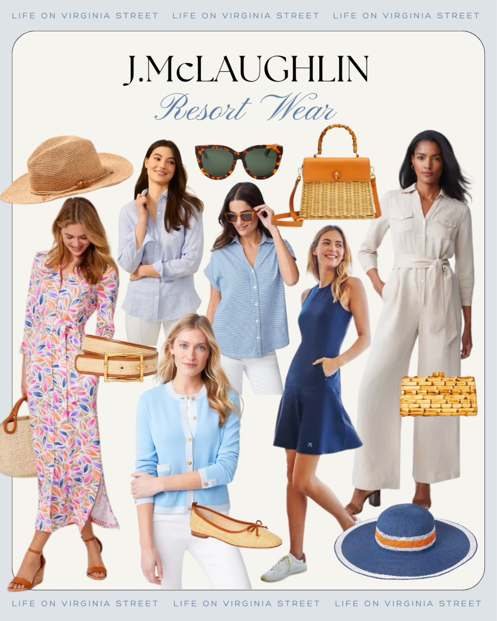 The cutest new resort wear finds from J McLaughlin! Perfect for your next beach vacation or tropical getaway! Includes cute maxi dresses, bamboo clutch, raffia belt, a jumpsuit, raffia ballet flats, sun hats, wicker purses, cute sunglasses and more!
.
#ltkswim #ltktravel #ltksalealert #ltkover40 #ltkfindsunder50 #ltkfindsunder100 #ltkstyletip #ltkshoecrush #ltkitbag #ltkseasonsl

#LTKSeasonal #LTKtravel #LTKover40