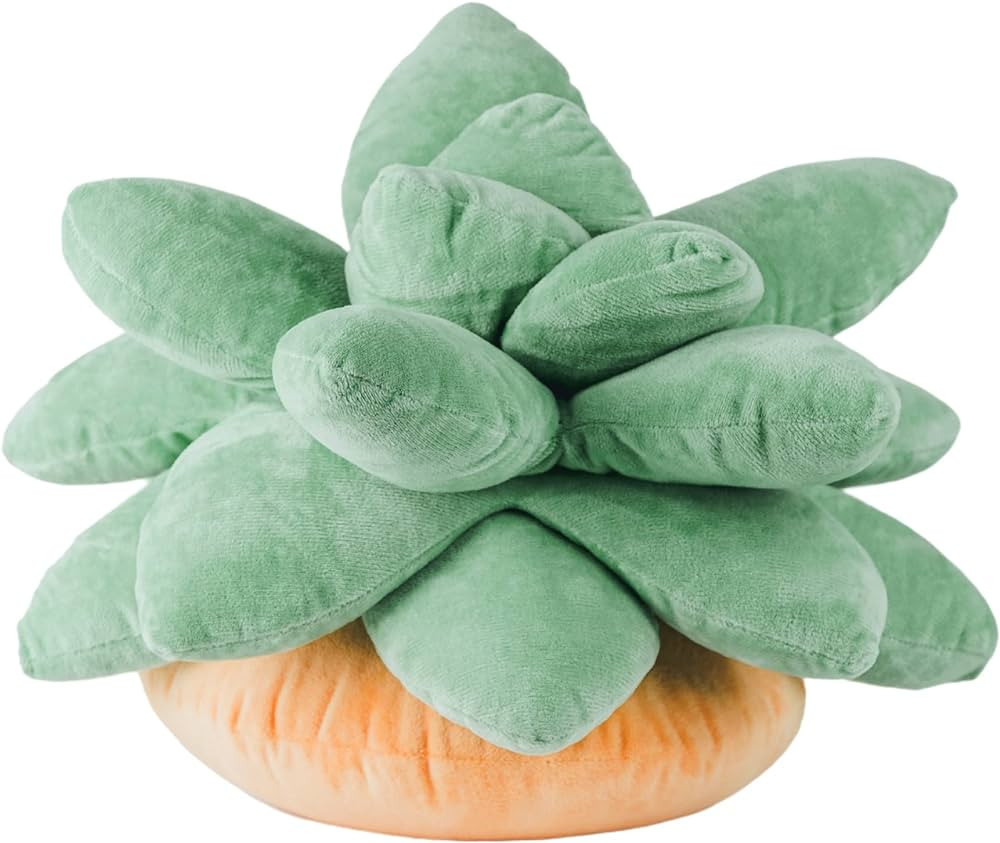 Flower Pillow Succulent Pillow 16" Leaf Pillow | 3D Potted Plant Pillow Plant Plush | Nature Deco... | Amazon (US)