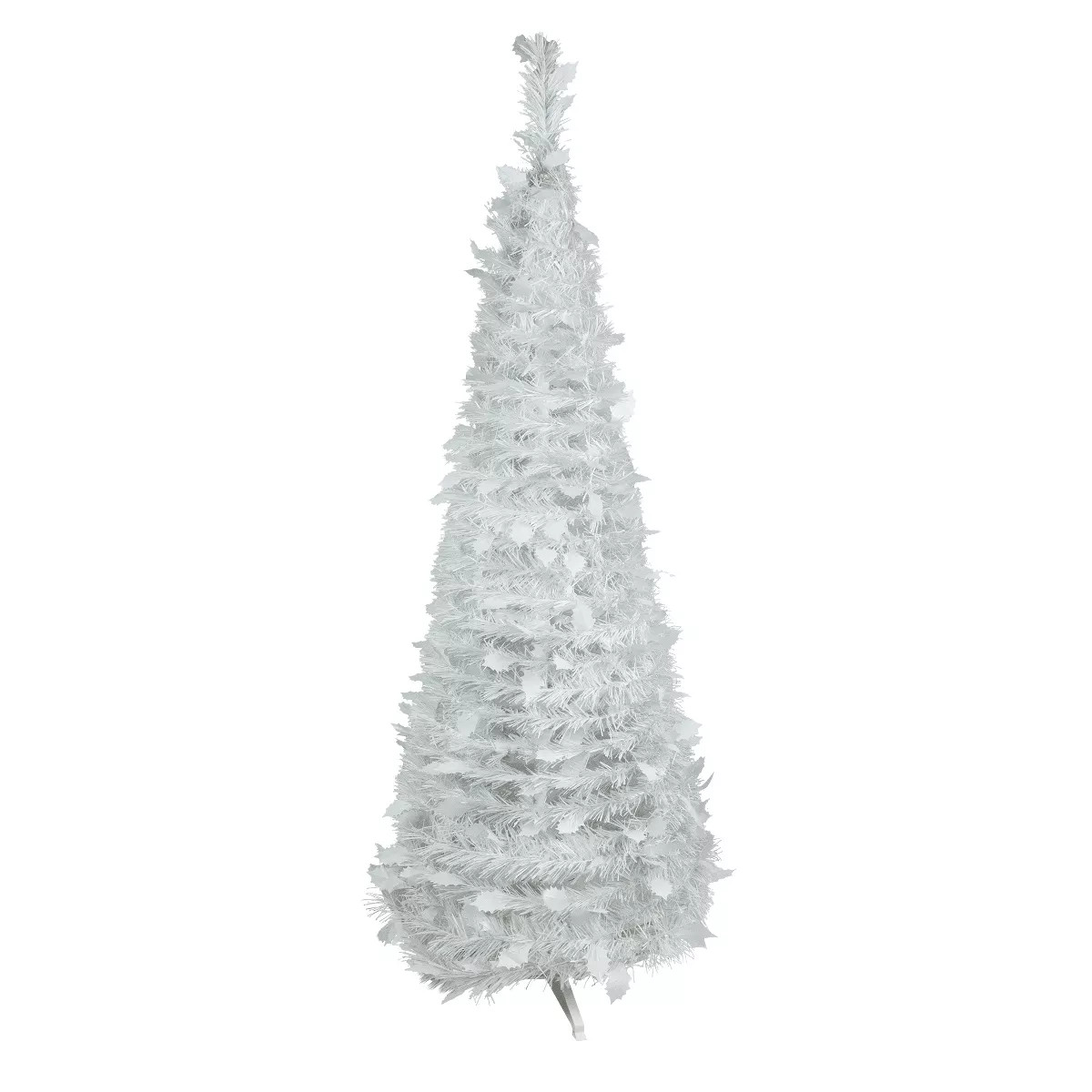 Northlight 6' White Tinsel Pop-Up Artificial Christmas Tree, Unlit | Target