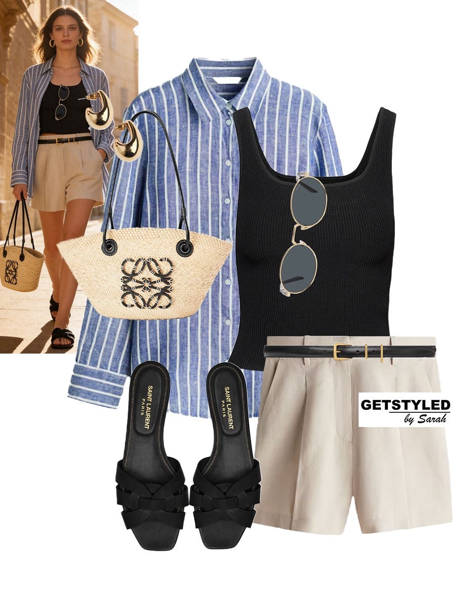 Beige shorts styling ✨

#summer #shorts #beige #sandals

#LTKsummer #LTKstyletip #LTKshoes