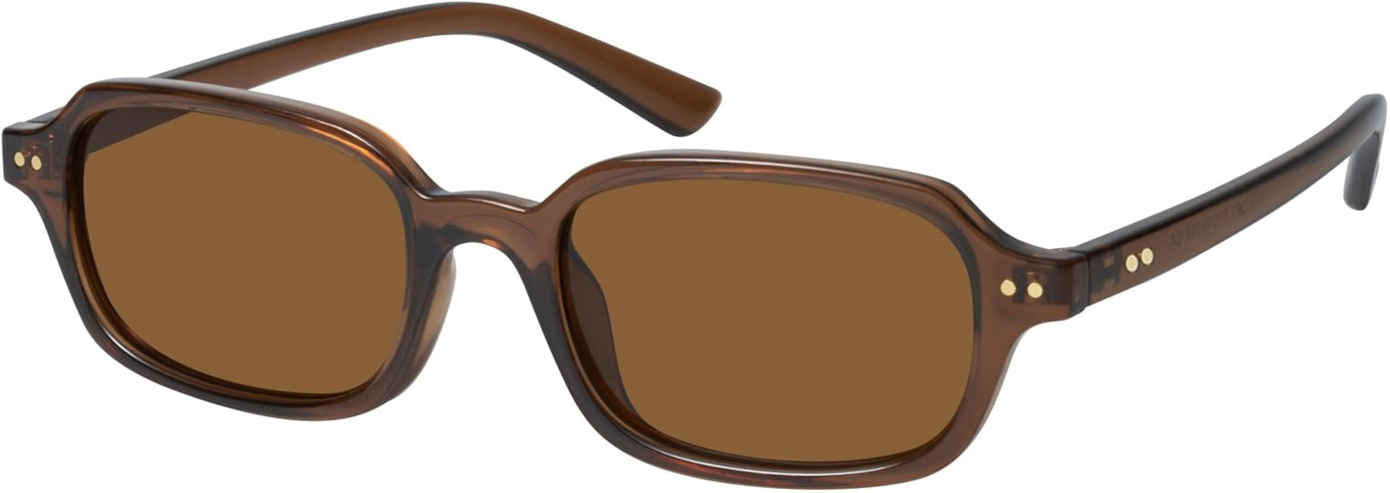 mosanana Trendy Retro Rectangle Sunglasses for Women Small Narrow MS52592 | Amazon (US)