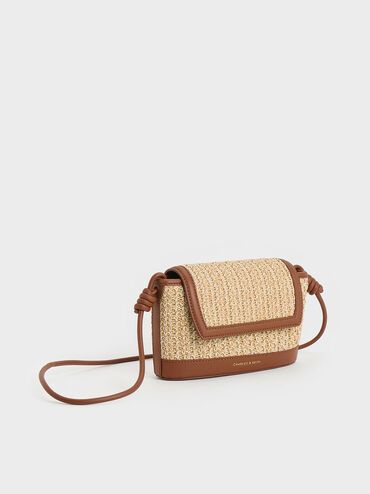 Multicoloured Sabine Raffia Knotted-Strap Bag | CHARLES & KEITH | Charles & Keith US