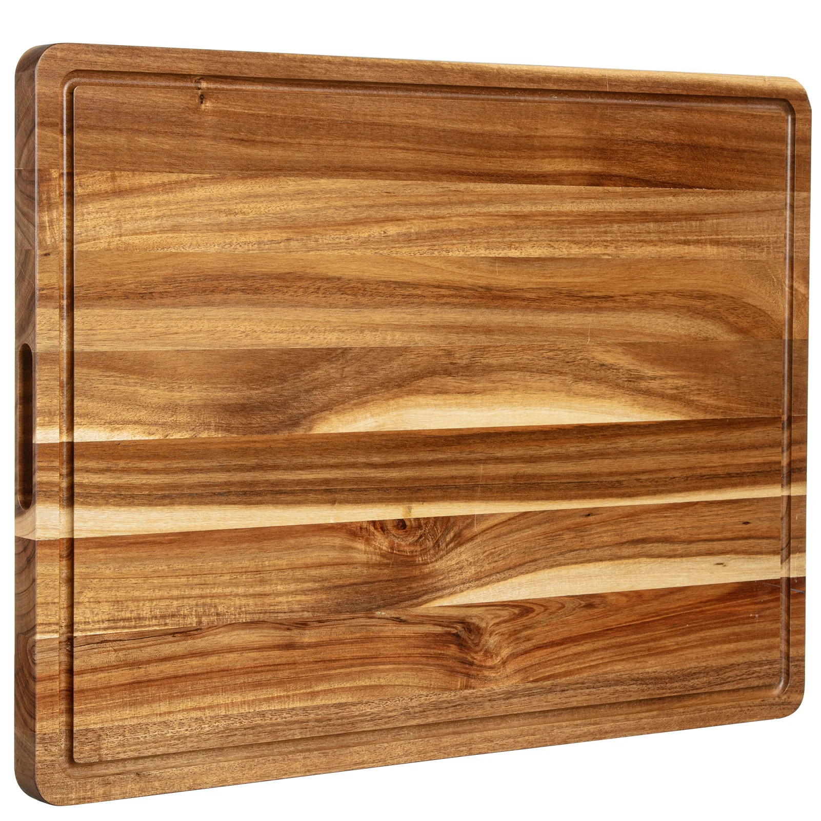 Sangdo Acacia Extra Large Wood Cutting Board Butcher Block, Reversible Wooden Kitchen Block, Chee... | Wayfair North America