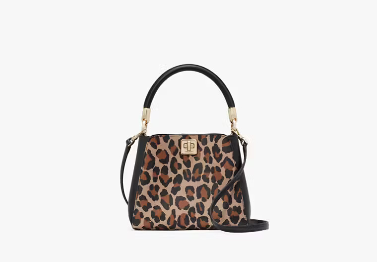 Phoebe Small Spotted Leopard Top Handle Satchel | Kate Spade Outlet