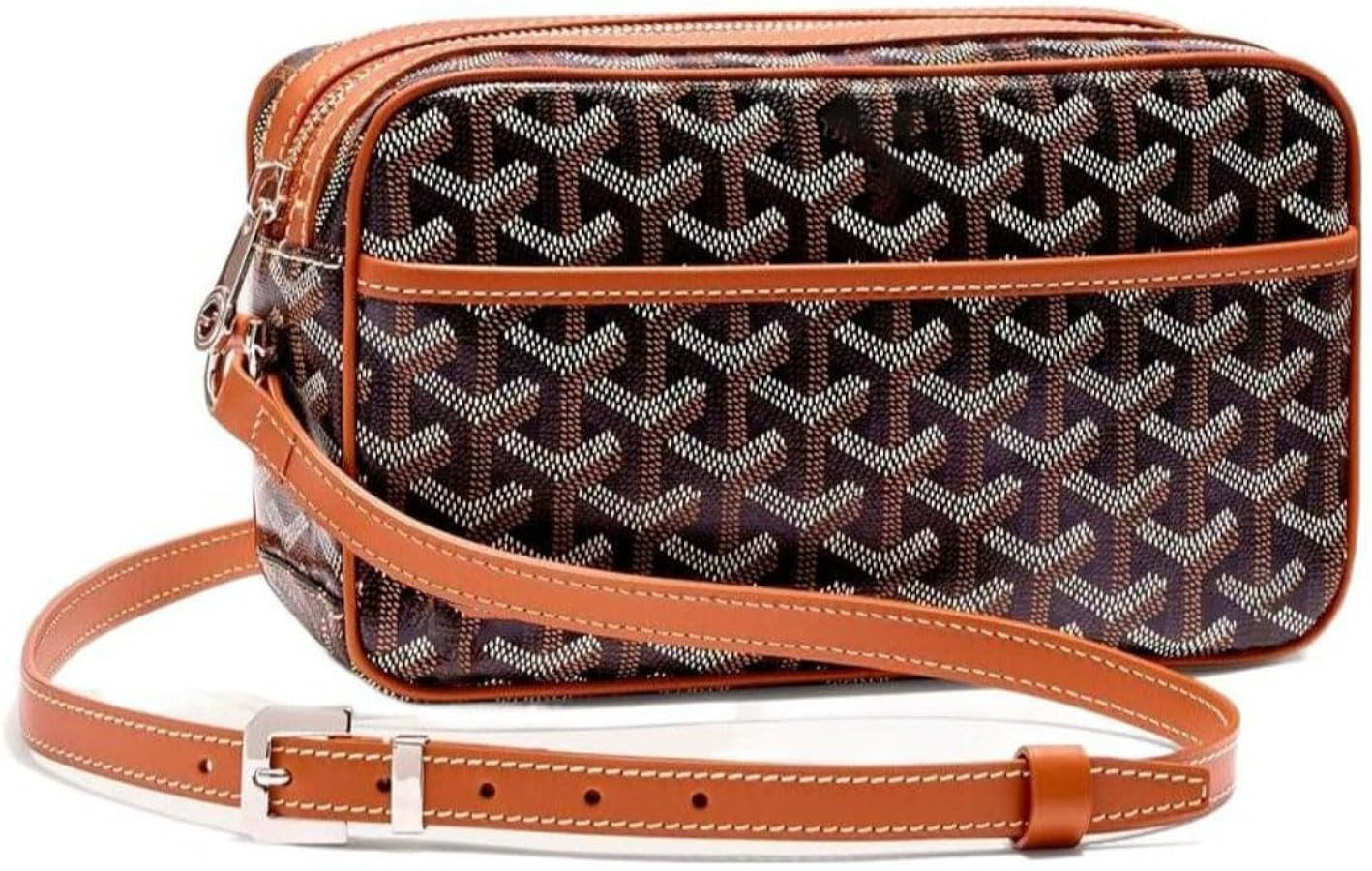 Unisex Full-Grain Leather Crossbody Bag, Vintage Shoulder Handbag with Cotton-Linen Lining, Gift ... | Amazon (US)