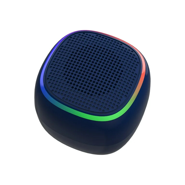 Bluescape Mini Portable Bluetooth Speaker, IPX7 Waterproof Wireless Speaker, Black with LED Light... | Walmart (US)