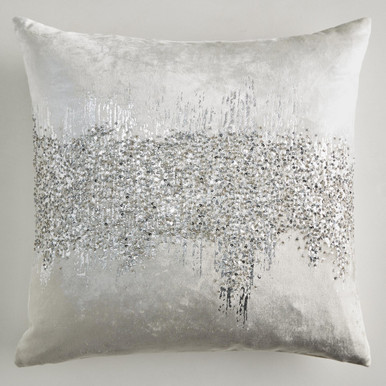 Joie De Vivre Pillow 22" - Grey | Z Gallerie