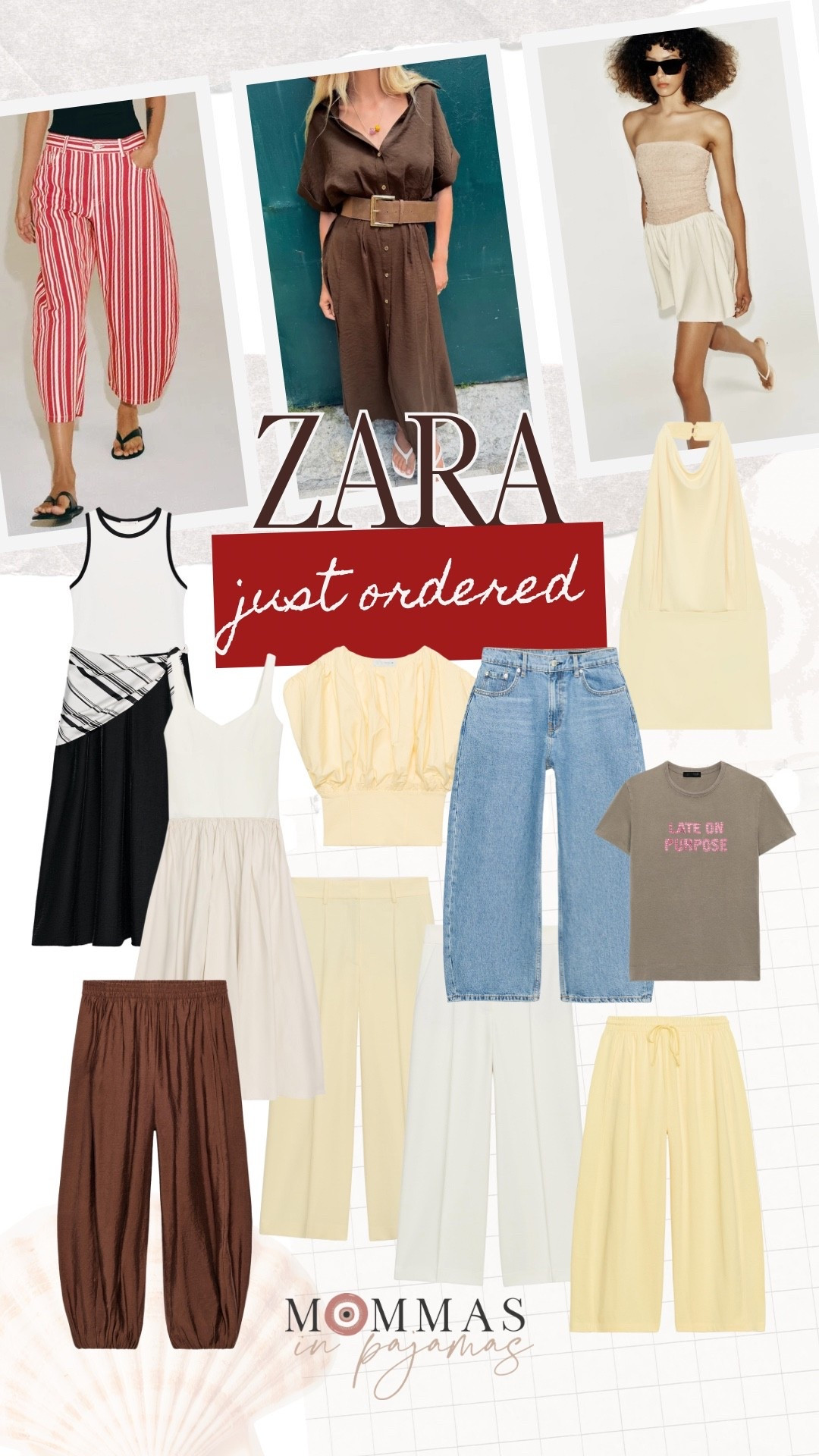 I just placed the biggest @Zara order I’ve ever done, and I’m so freaking excited for all of these finds. Sizing is below:
Striped barrel pants: size 27 (4)
Belted brown dress: size XS
Strapless mini dress: size XS 
Scarf midi dress: size XS
Camel/white midi dress: size S
Brown barrel leg pants: size S
White cropped trouser: size S
Butter yellow drawstring pants: size S
Butter yellow cropped trouser: size S
Denim barrel jeans: size 27 (4)
Graphic tee: size S
Butter yellow halter top: size S
Just ordered, petite friendly finds

#LTKSeasonal #LTKPetite #LTKMidsize