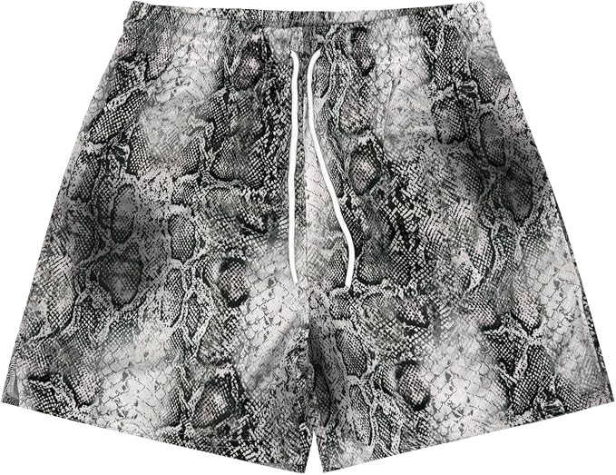 DIOTSR Mens Graphic Shorts Cool Streetwear Flat Front Shorts Workout Gym Athletic Shorts with Poc... | Amazon (US)