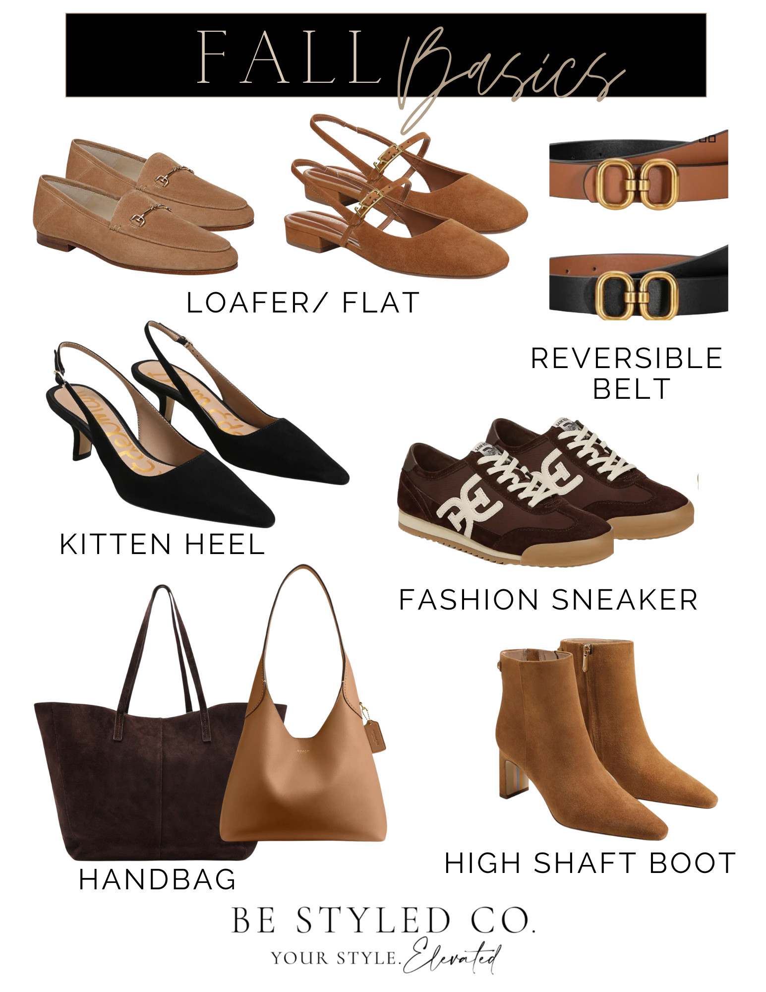 Our fall basics are here! Our favorite shoes for Fall- sneakers, heels, boots and flats- plus our favorite handbags for Fall 

 

#LTKxMadewell #LTKOver40 #LTKStyleTip