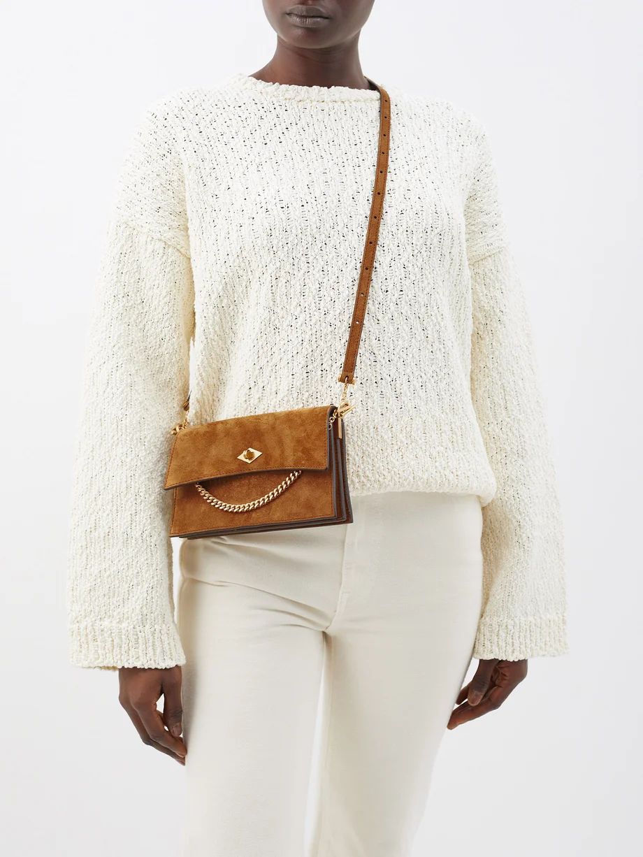Roma small suede cross-body bag | Matches (US)