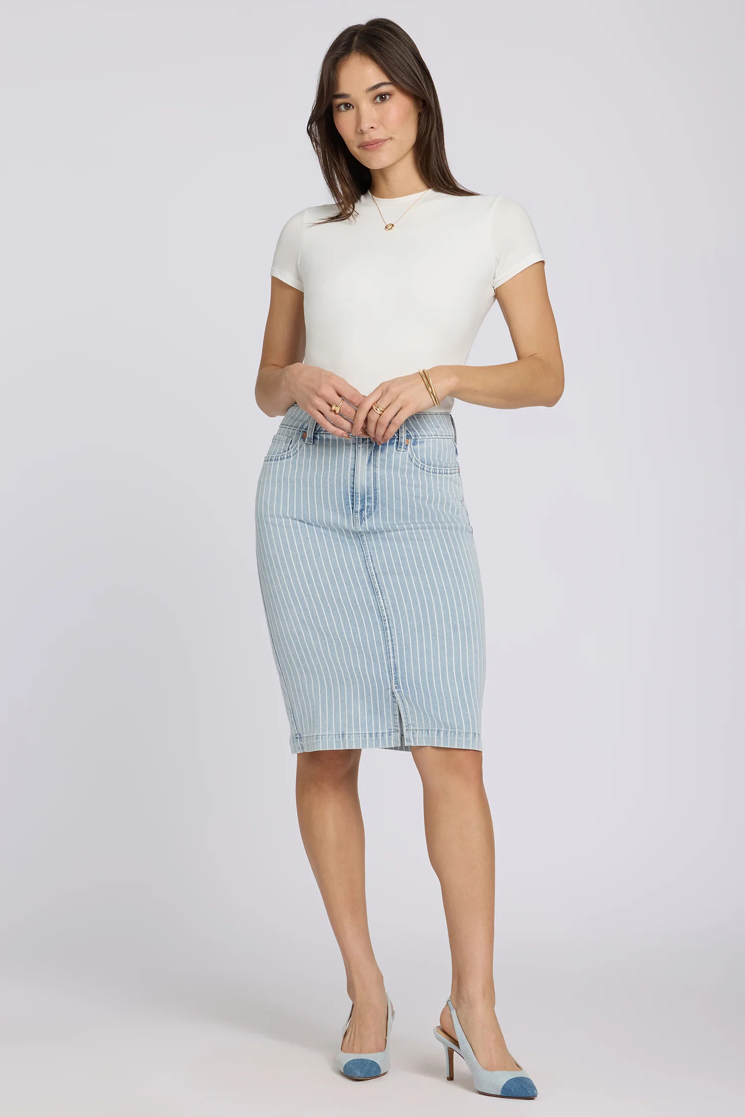 High Rise Denim Skirt | NYDJ