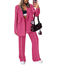 PRETTYGARDEN Women's Fall 2 Piece Blazer Outfits Business Casual Oversized Jacket Wide Leg Work P... | Amazon (US)