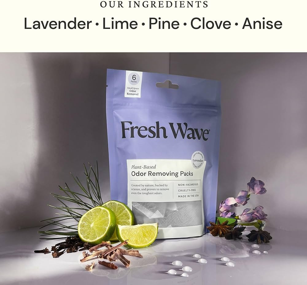 Fresh Wave Lavender Odor Eliminating & Deodorizing Packs | Bag of 6 & Fresh Pod Case | Safer Odor... | Amazon (US)