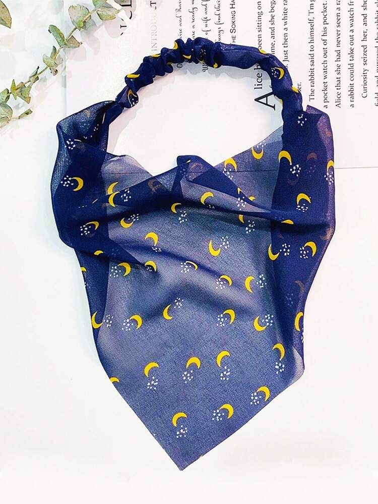 Moon Print Kerchief | SHEIN