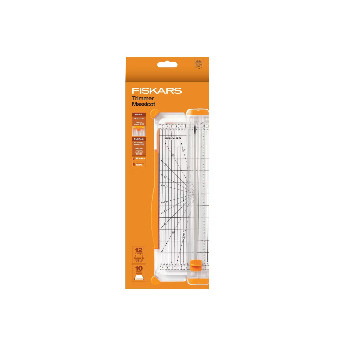Fiskars SureCut School Supplies Paper Trimmer for Crafting 12" Cut Length Scrapbooking: Lifetime ... | Target