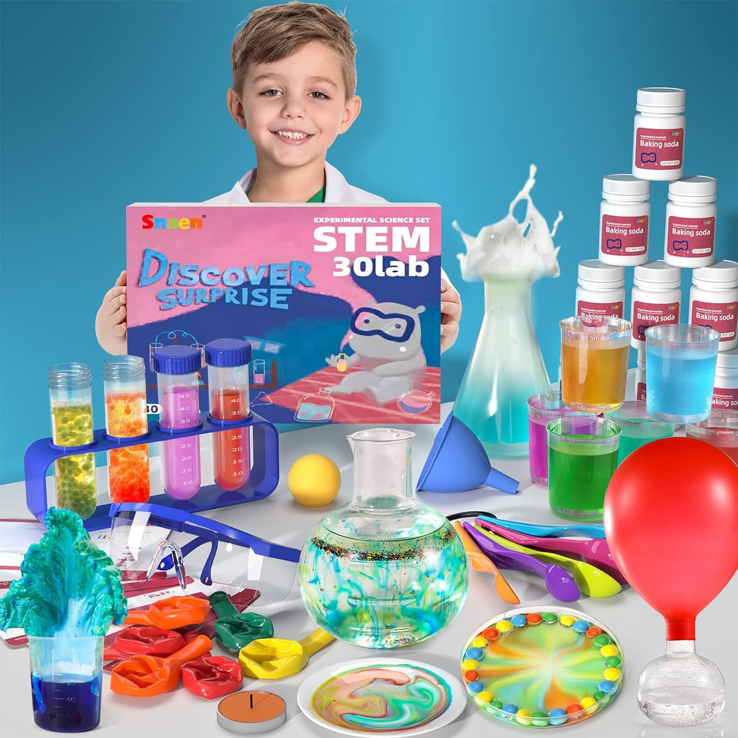 Amazon.com: SNAEN Science Kit with 30 Science Lab Experiments,DIY STEM Educational Learning Scientif | Amazon (US)