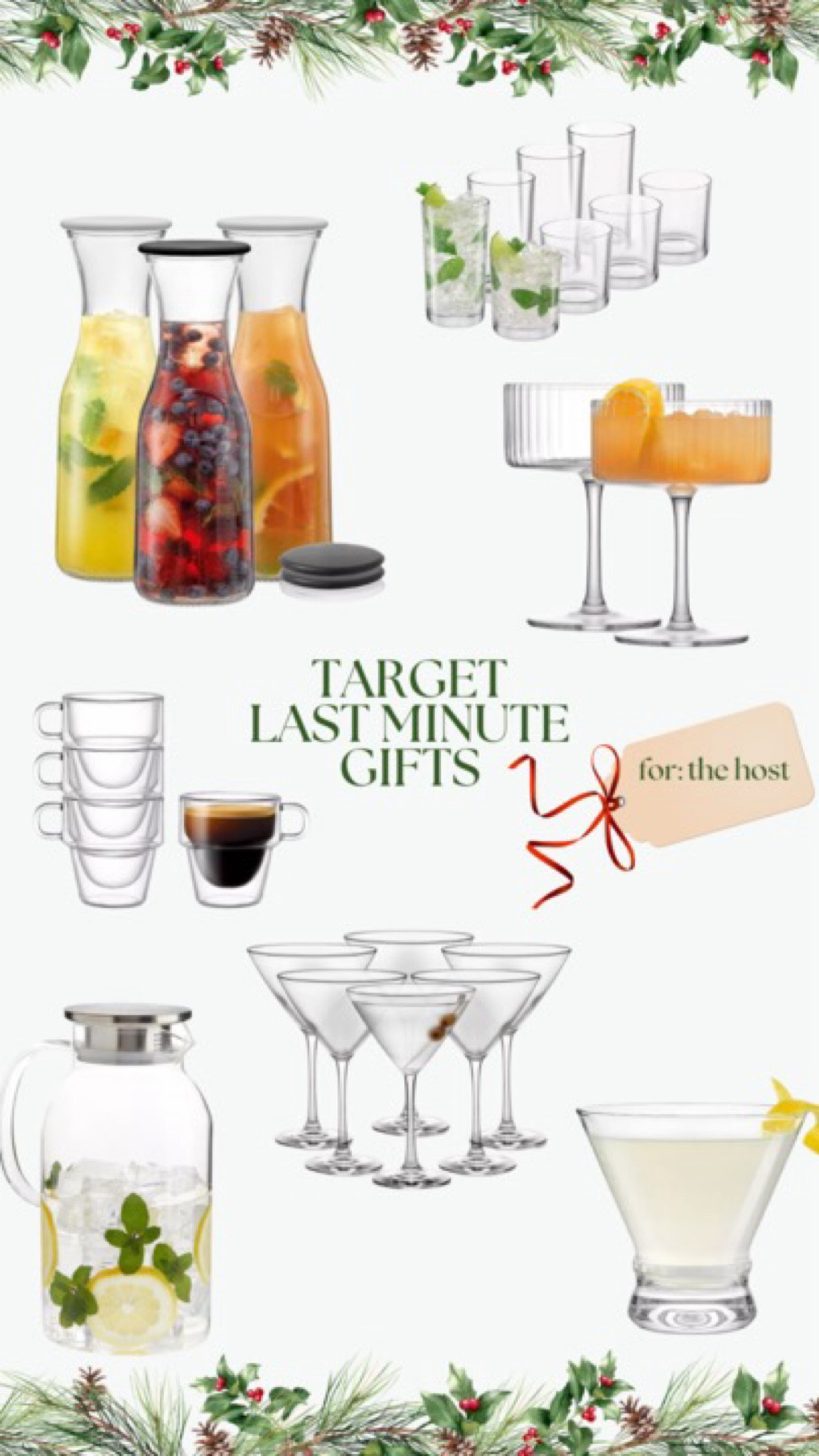 last minute gifts for the host in your life.. loving Target’s glassware options! 👀🎁🥂

Gift Guide, Holiday Gifts, Glassware

#LTKGiftGuide