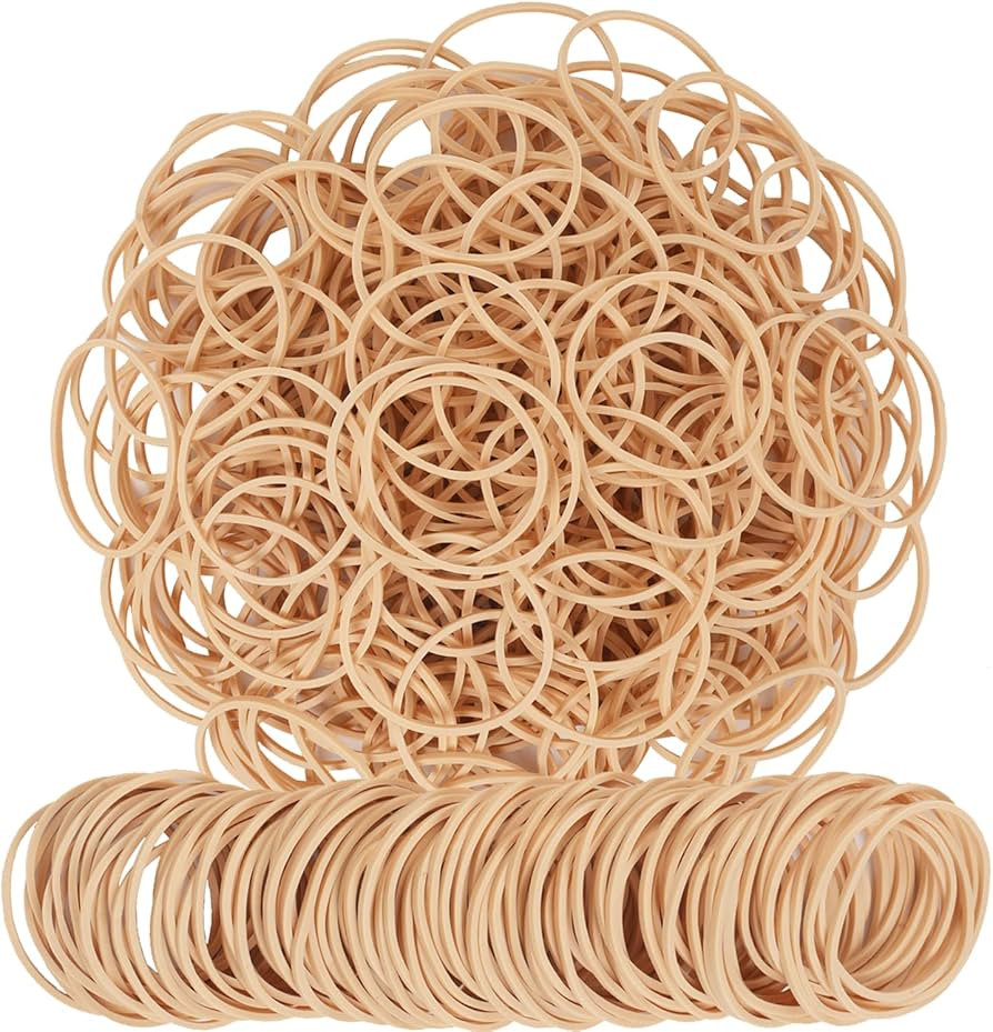 AIWOQI Rubber Bands Size16 Elastic Rubber Band #16 Light brown 600Pcs rubber bands office supplie... | Amazon (US)