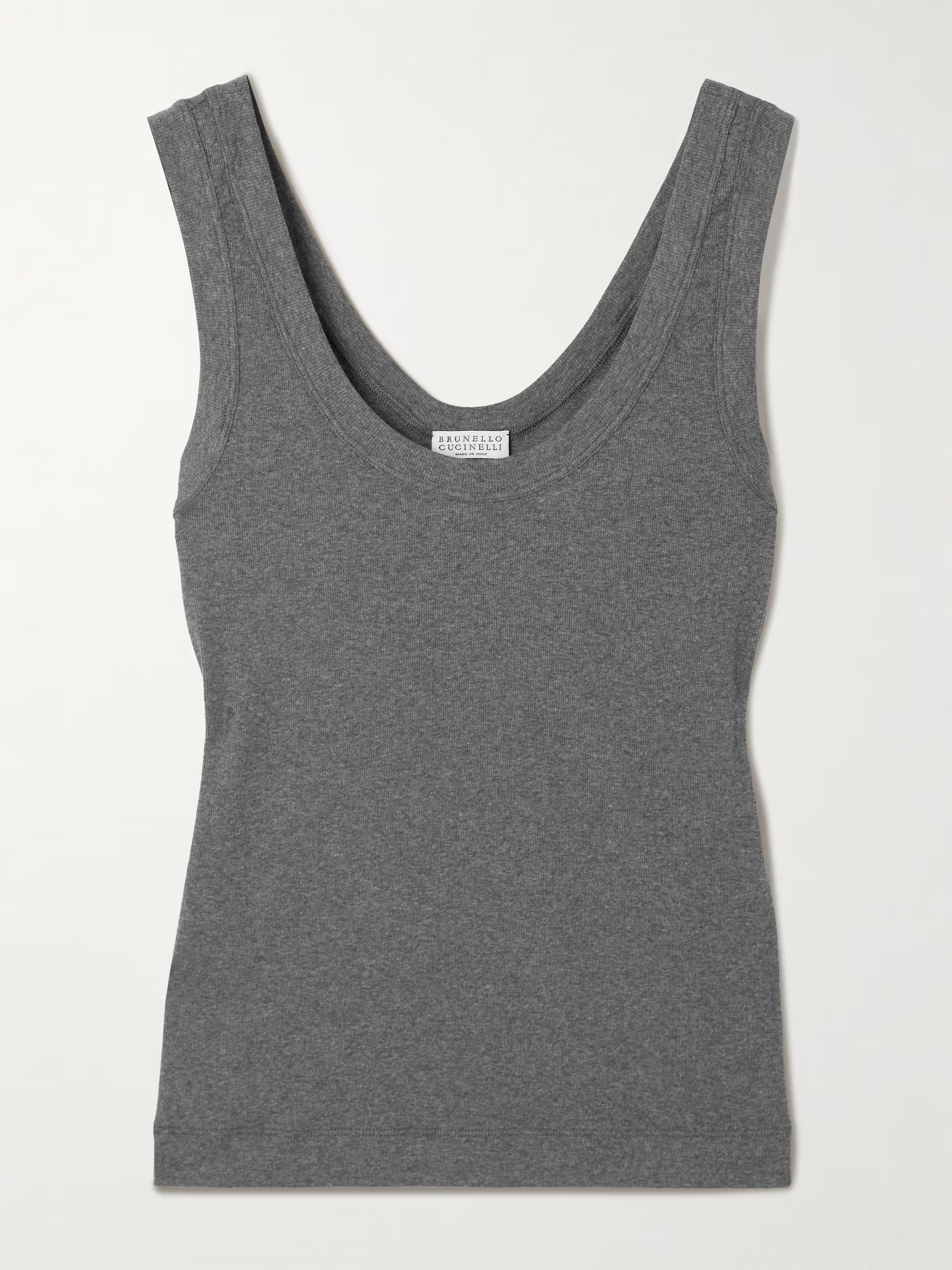 Ribbed cotton-blend jersey tank | NET-A-PORTER (US)
